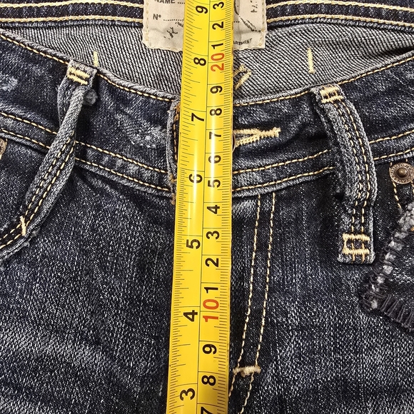 Taverniti So Jeans Courtney Womens Blue Size 28 Actual 30X32 Miltary Patch. - Picture 14 of 15